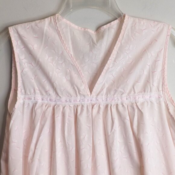 Vtg Ballet New York 2 Pc. Robe and Gown Butterfly Pink White Lace Ribbon Large - Picture 7 of 12
